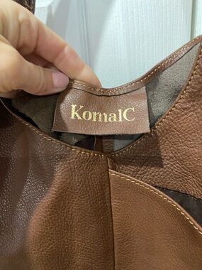 Brown Leather Hobo Handbag